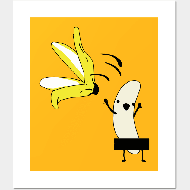 Crazy Banana Wall Art by Anime Meme's